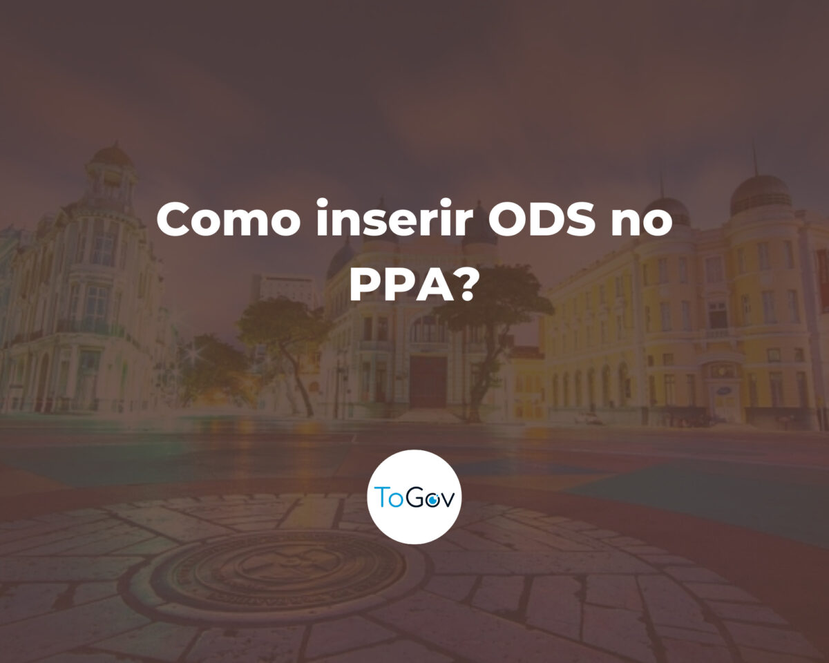 Como inserir ODS no PPA?