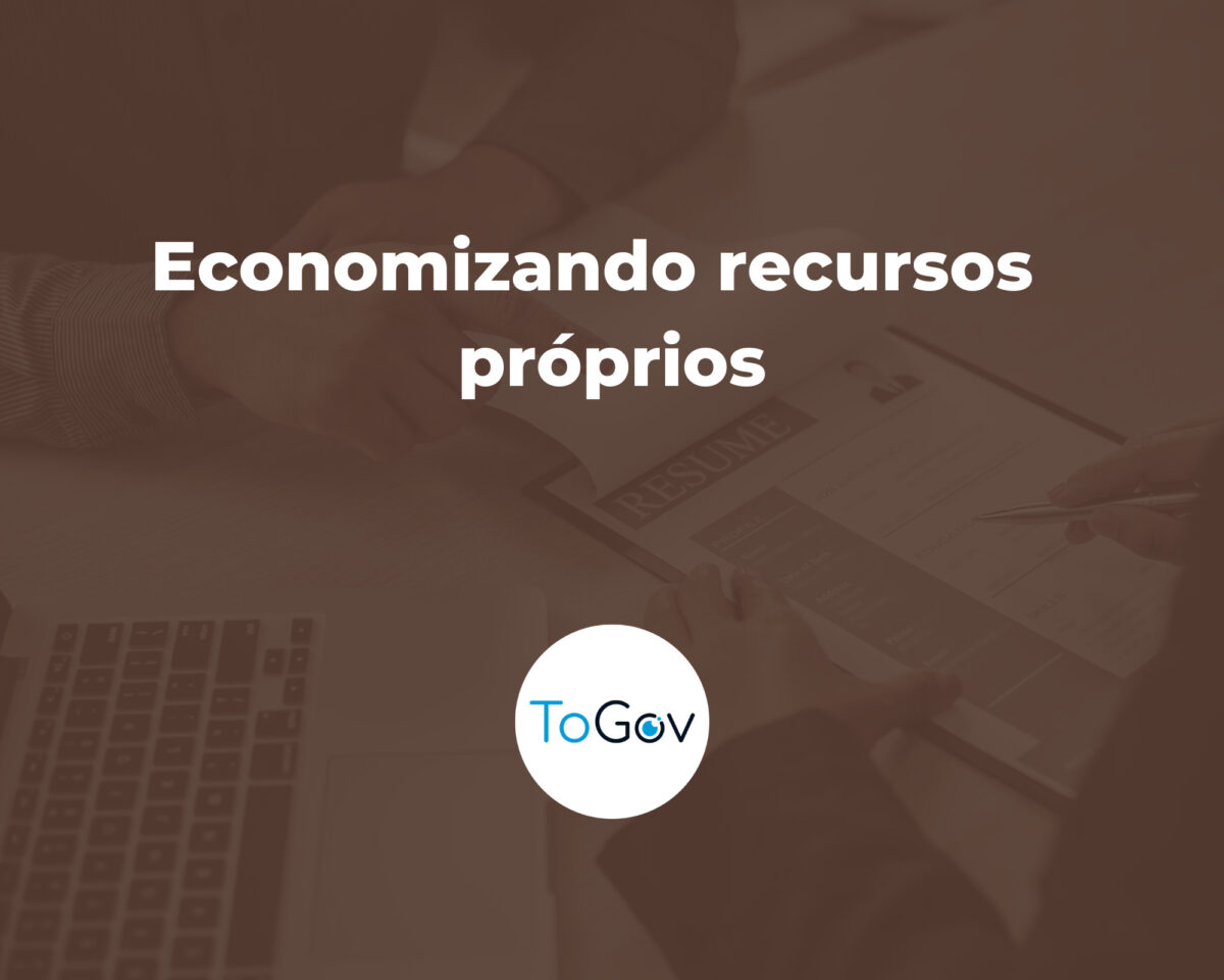 economizando recursos proprios